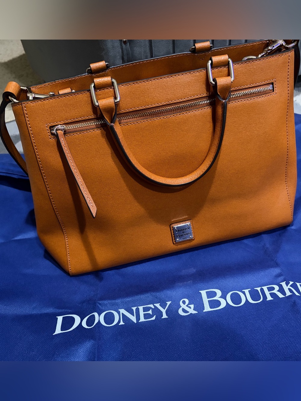 Dooney & Bourke Saffiano zip satchel